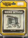 Woodland Scenics Details Tool Shed White Metal Kit D-216 HO3094. Fixed Price $16.38.