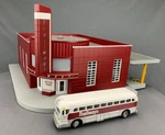 Scale Mth Railking 30-9070 Trailways Bus Station Nib! O2786. Fixed Price $129.71.