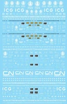 Microscale 60-1525 Illinois Central (ic) Canadian National Ex 50' Box Cars. Fixed Price $11.99.