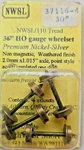 Nwsl 37116-4 Ho 30" Wheelset 110 Tread Nickel-silver Nos Axle Sets. Fixed Price $15.00.