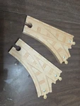 Thomas & Friends Wooden Railway Slow-curve Switch Split Track Lot Of 2 Couple. Fixed Price $30.00.