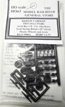 HON3 D&rgw Caboose Trucks 1 Pr MRGS-5000A Plastic Detail Parts. Fixed Price $6.95.