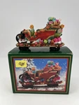 World Bazaars 1995 North Pole Express Sleigh Train W/ Box Good. Fixed Price $11.24.