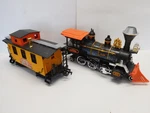 New Bright Timber Wolf & Redwood Train Locomotive Pie Caboose 1986 Untested Read. Fixed Price $15.99.
