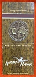 Night Hawk Austin San Antonio Texas Vintage 30 Striker Matchbook Cover B-6095. Fixed Price $5.55.