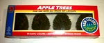 Life Like 1023 Scenery Apple Trees Set Of 4 Green New All Scales. Fixed Price $15.50.