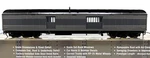 Ho Walthers 932-10505 Acf 70' Heavyweight Baggage Car Union Pacific Up Gray. Fixed Price $129.99.