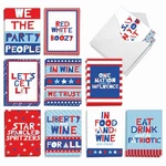 The Best Company - 10 American Flag Boxed Cards Blank (4 5.12 Inch) .... Fixed Price $27.75.