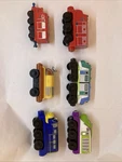 Learning Curve Chuggington Railroad Diecast Metal Train Engine & Cars Lot Of 5. Fixed Price $21.99.