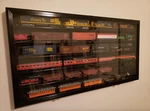 Ho Scale Model Train Display Case Lockable Collection Shelf Cabinet Black Large. Fixed Price $235.88.