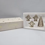 Snowbabies Department 56 "frosty Frolic" Miniature Pewter Set Of 4 Original Box. Fixed Price $13.99.