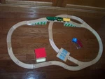 Imaginarium Wooden Timber Tree Logging Co. Adventure Train Set Fits Thomas Track. Fixed Price $26.60.