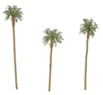Woodland Scenics TR1617 N/ho Royal Palm Tree 3-1/2" 4-5/8" (3) Scenery Greenery. Fixed Price $21.65.
