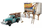 Woodland Scenics AS5556 Ho Sign Slingers Vehicle Figure Built & Ready -board Add. Fixed Price $37.85.