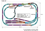 Rokuhan Layout Plan "ah" Complete Track Set (34.6" X 21.6"). Fixed Price $737.44.
