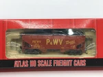 Atlas 1867 Pittsburgh West Virginia 2-BAY Offset Side Coal Hopper P&wv #380. Fixed Price $18.00.