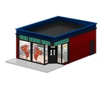 Lionel Trains No. 2129010 Big Tatz Ink Building, Gauge, Nib. Fixed Price $80.99.