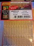 Chooch #8510 Ho/o Large Concrete Cribbing Wall Flexible Vinyl 12" Sheet. Fixed Price $11.11.