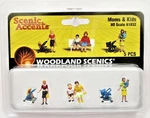 Ho Scale Woodland Scenics A1832 Mothers Moms & Children Kids Figures (6) Pcs. Fixed Price $16.99.