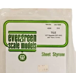 Evergreen Scale Models 4506 Styrene Square Tile 1/3" Nos Unopened. Fixed Price $9.95.