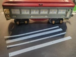 Lionel Prewar Window Strip Film Insert For 600/601 Passenger Cars. Fixed Price $7.00.