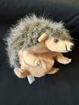 1992 Hedgehog Merrymakers Woodland Realistic Plush 8" Roll Up Stuffed Animal Toy. Fixed Price $10.00.
