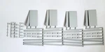 Ho Scale Rix 100 (2) Highway Bridge Pier Only Loose No Package. Fixed Price $12.95.