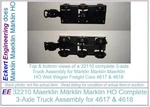 New 322100 M Rklin Ho Axle Truck And Coupler For 4617 4618 Well Cars. Fixed Price $9.22.