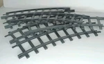 6 Pieces Curved Train Track Replacement, Blue Hat North Pole Junction Christmas. Fixed Price $26.99.