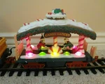 New Bright Holiday Express Candy Dancer Car Fast Shipping Animated Train Tested. Fixed Price $32.50.