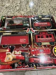Train Set Christmas North Pole Express 27 Piece Holiday Eztec - Tested. Fixed Price $35.00.