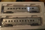 Mth Pennsylvania Streamlined 2 Car 70' Sleeper Diner Passenger Set Ribbed. Fixed Price $116.00.