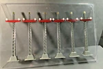 + Lionel Mth Standard Or Tinplate No 71 Telegraph Post Set Gray & Red 11-90055. Fixed Price $159.95.