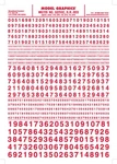 Woodland Scenics Gothic Red Numbers Dry Transfer Decals MG729. Fixed Price $8.99.