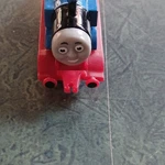 Ertl Thomas The Tank Engine Blue Red Black Plastic Train Model 0693U. Fixed Price $10.35.