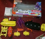 Matchbox Mattel Mega Rig Squid Sub 2007 K9947 Loose Complete Works Wow Look Rare. Fixed Price $54.99.