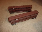 Pair Of Lionel 3 Level Auto Carriers, #9129. Fixed Price $45.00.