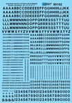 Microscale Decals 90102 Ho 1/87 Railroad Gothic Letters Numbers Black Waterslide. Fixed Price $9.99.