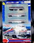 New-ray Scale Amtrak P42DC Starter Set Diecast Battery Operated 08025. Fixed Price $185.00.