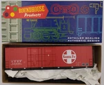 Roundhouse 1783 Santa Fe 50' Double Door High Cube Box Car Kit. Fixed Price $11.89.