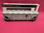 Lionel 6-16407 Boston & Maine Four-bay Covered Hopper Gauge. Fixed Price $45.00.