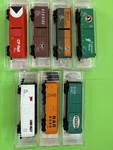 Micro-trains Scale 40' Cars W/original Boxes, Lot Of 7. Fixed Price $105.00.