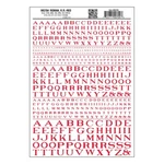 Woodland Scenics Dry Transfer Decals MG704 Roman R.r. Red New. Fixed Price $8.79.