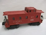 Lionel 6357 Red Caboose Lighted With Steps Back. Fixed Price $10.95.