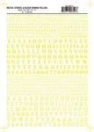 Woodland Scenics MG754 Stencil/roman Ltr/num Yel 3/32,1/8,1/4 Train Decal Sheet. Fixed Price $7.25.