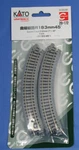 Kato Unitrack Roadbed 7IN 18.3CM 45-DEGREE Curve PKG(4) (need 20-172. Fixed Price $11.98.
