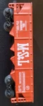 Maisto Gauge #541080 Minneapolis & Louis N-scale Red Train Hopper Car. Fixed Price $9.95.