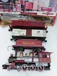 Bachmann 90091 Gauge Model Railroad Santa Fe Chief 4-6-0 Steam Freight Set. Fixed Price $150.00.