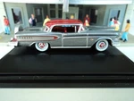 Oxford 1958 Edsel Citation Silver Red 1/87 Ho Diecast Car. Fixed Price $13.95.