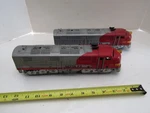 Vintage Train Scale Railroad Engine Locomotive & Dummy Marx Santa Fe 1095. Fixed Price $49.87.